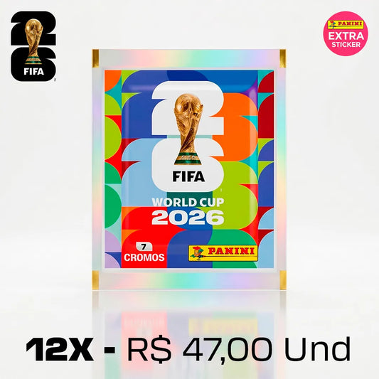 12x Envelopes Selecionados com Extra Sticker Garantida Oficial FIFA World Cup 2026™