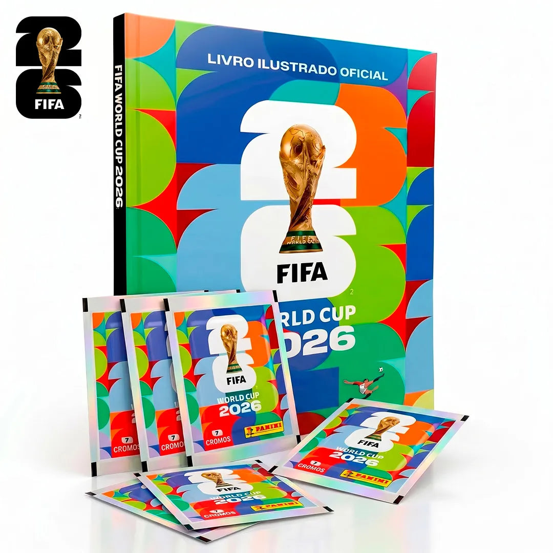 Kit 12x Envelopes com Álbum Oficial FIFA World Cup 2026™